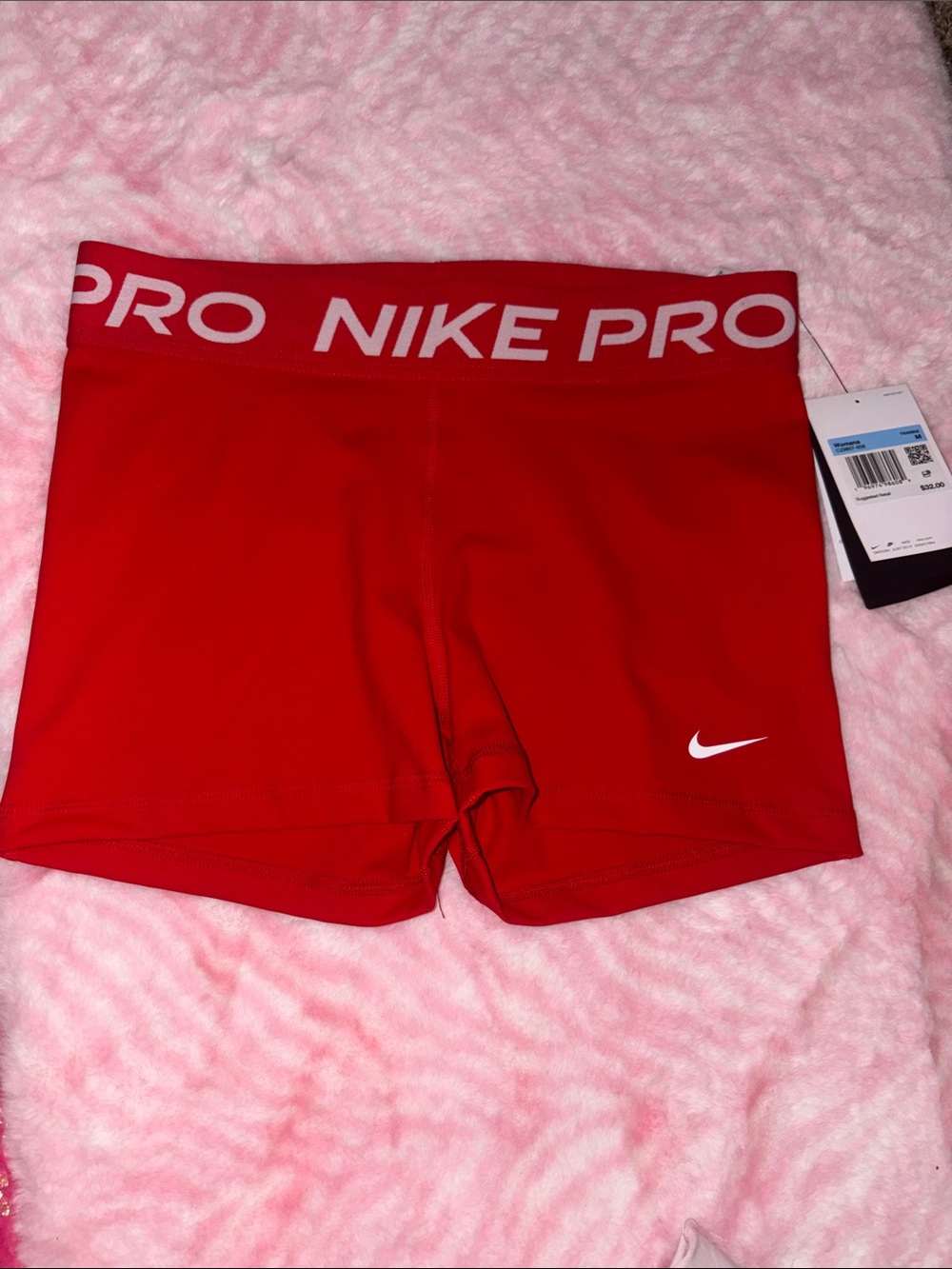 Nike Pro Red Women's Bike/Compression Shorts